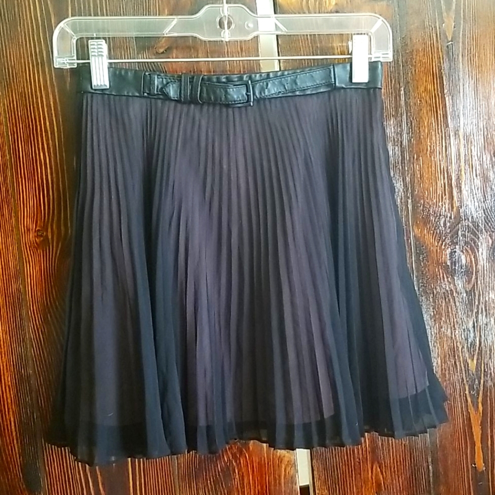 BCBG Generation Chiffon Pleated Skirt